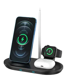 БЗУ + слот Apple Pencil J887 4in1 Black