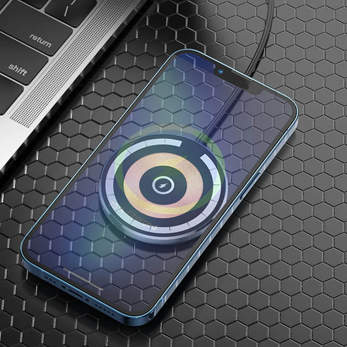 Автодержатель с БЗУ Hoco CW42 магнитный Black