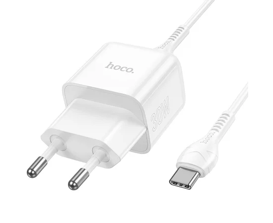 СЗУ Hoco N32 Glory PD30W Type-C to Type-C White