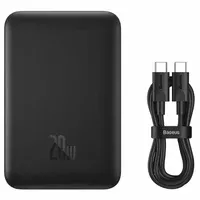 Портативний зарядний пристрій Power Bank Baseus Magnetic Mini 20W із БЗУ 10000 mAh (PPCX070001) Black