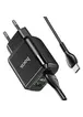 СЗУ HOCO N6 QC3.0 (2USB/3A) + USB - Type-C Черный