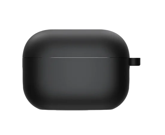 Силіконовий футляр з мікрофіброю для навушників Airpods Pro 2 Чорний / Black