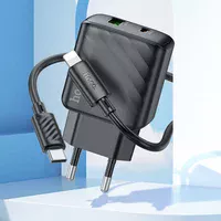СЗУ Hoco CS23A Sunlight PD30W+QC3.0 + Type-C to Lightning Black
