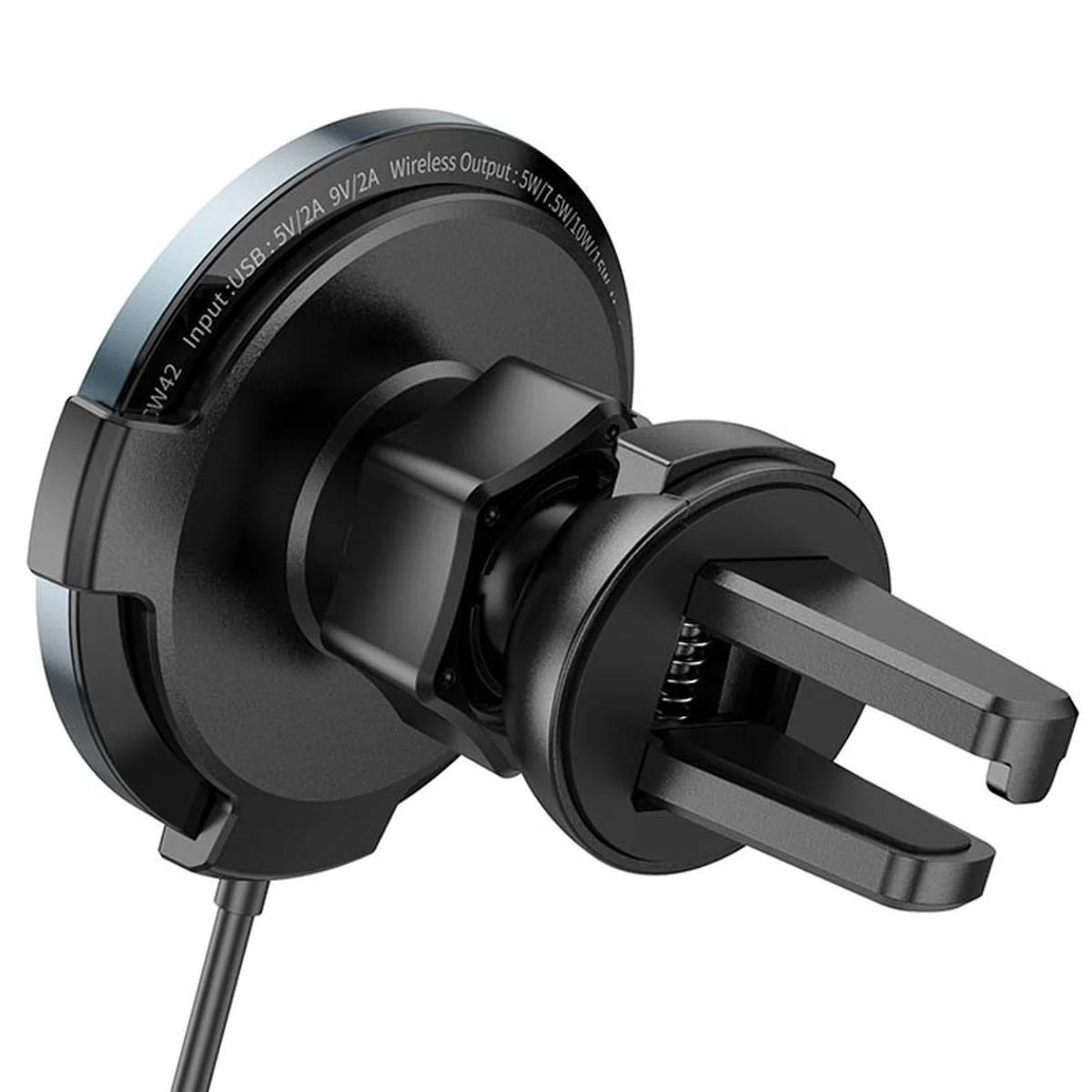 Автодержатель с БЗУ Hoco CW42 магнитный Black