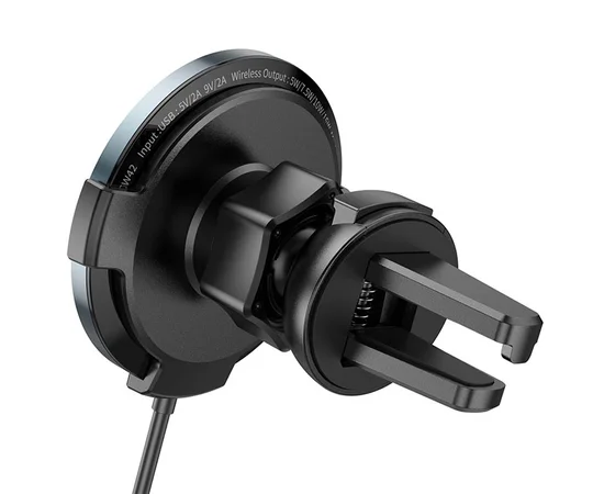 Автотримач із БЗУ Hoco CW42 магнітний Black