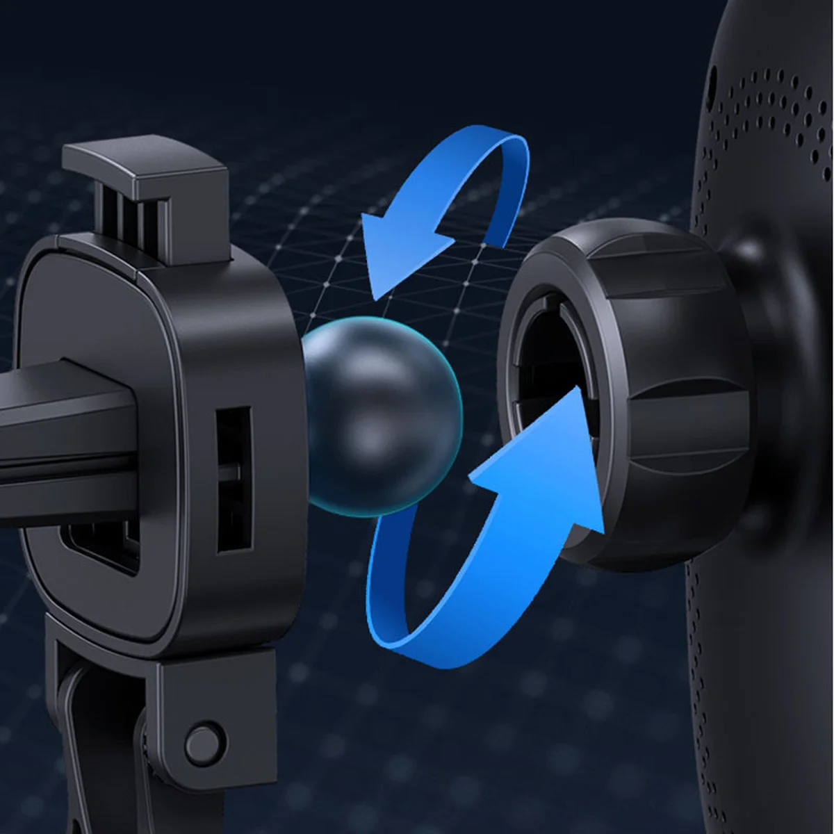 Автодержатель с БЗУ Usams US-CD182 15W Air Vent Black