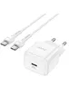 СЗУ Hoco N32 Glory PD30W Type-C to Type-C White