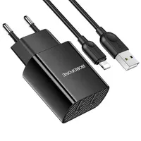 СЗУ Borofone BA53A Powerway (2USB/2.1A) + Lightning Черный