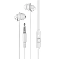 Стерео Наушники Hoco M81 Imperceptible universal sleeping earphone White