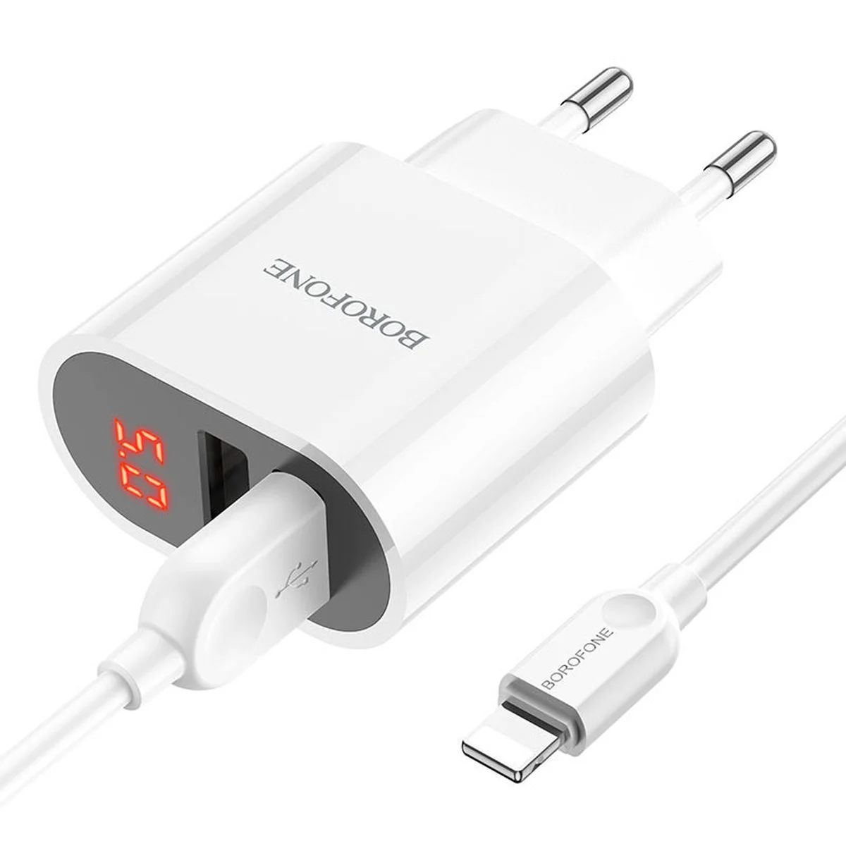 СЗУ Borofone BA63A Richy + Lightning Белый