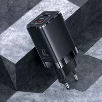 СЗУ Usams US-CC137 T41 47W GaN PD + QC Mini Черный