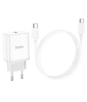 СЗУ Hoco C104A PD 20W Type-C to Type-C White