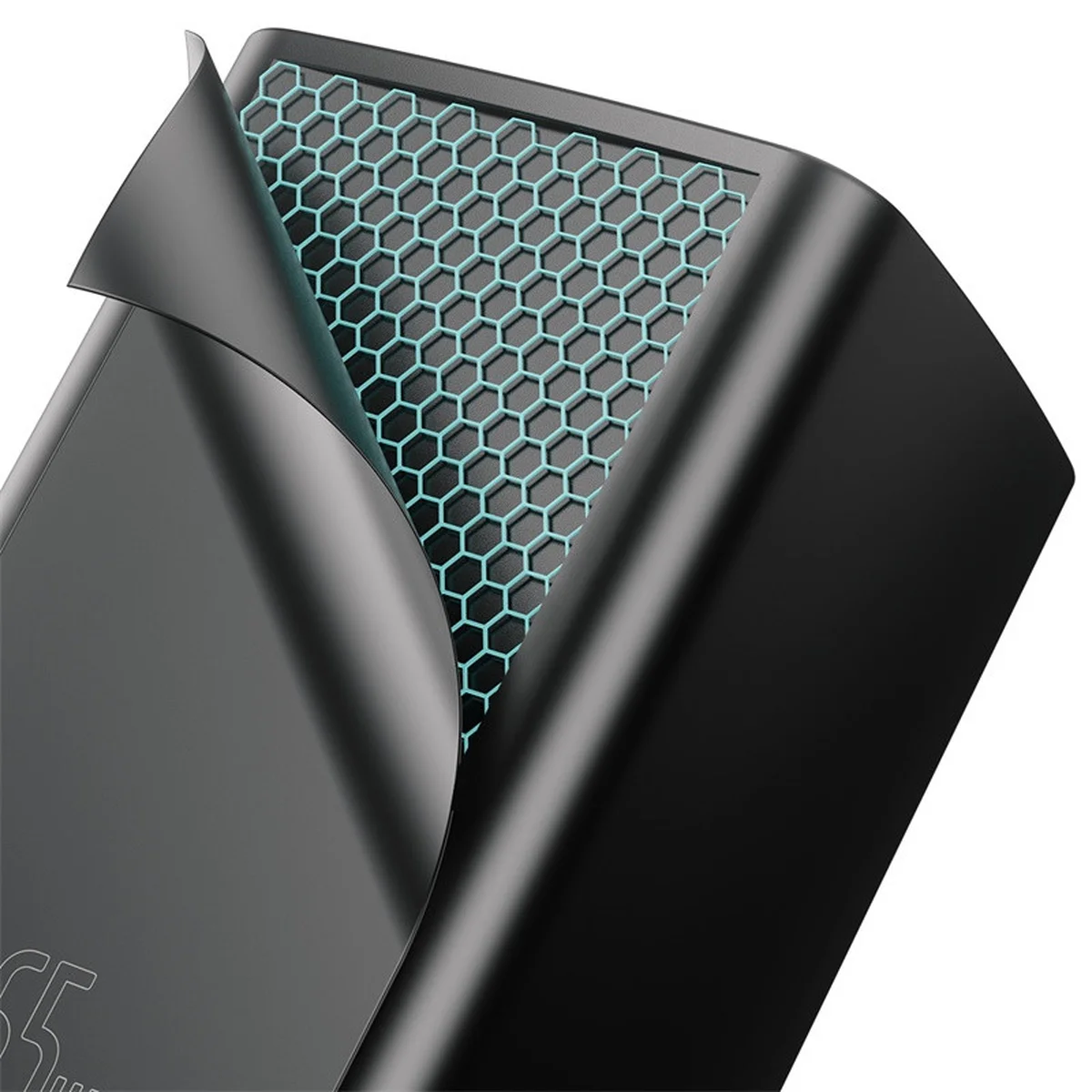 СЗУ Baseus GaN2 (2 Type-C / 45W) + кабель Type-C to Type-C 65W Чорний