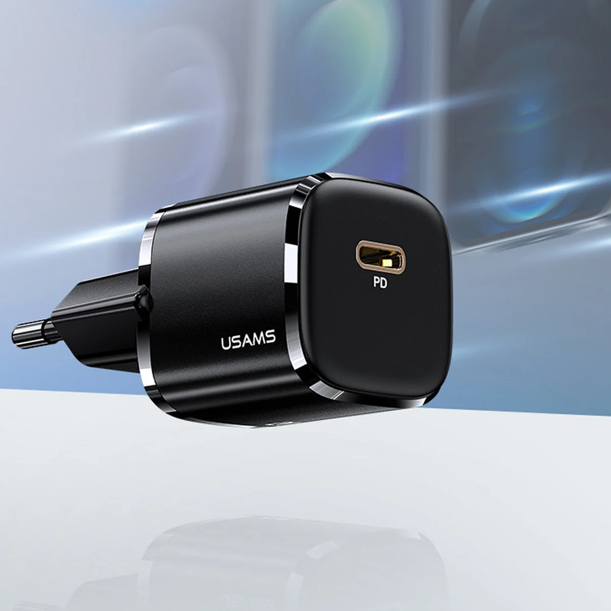 СЗУ Usams US-CC124 T36 20W Super Si (1Type-C / 20W) Чорний