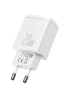 СЗУ Baseus Compact Quick Charger 20W QC + PD (Type-C + 1USB) (CCXJ-B) White
