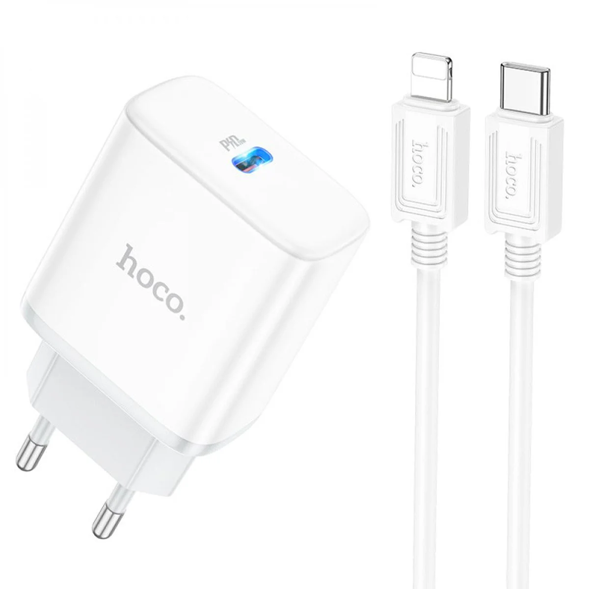 СЗУ Hoco C104A PD 20W Type-C to Lightning White