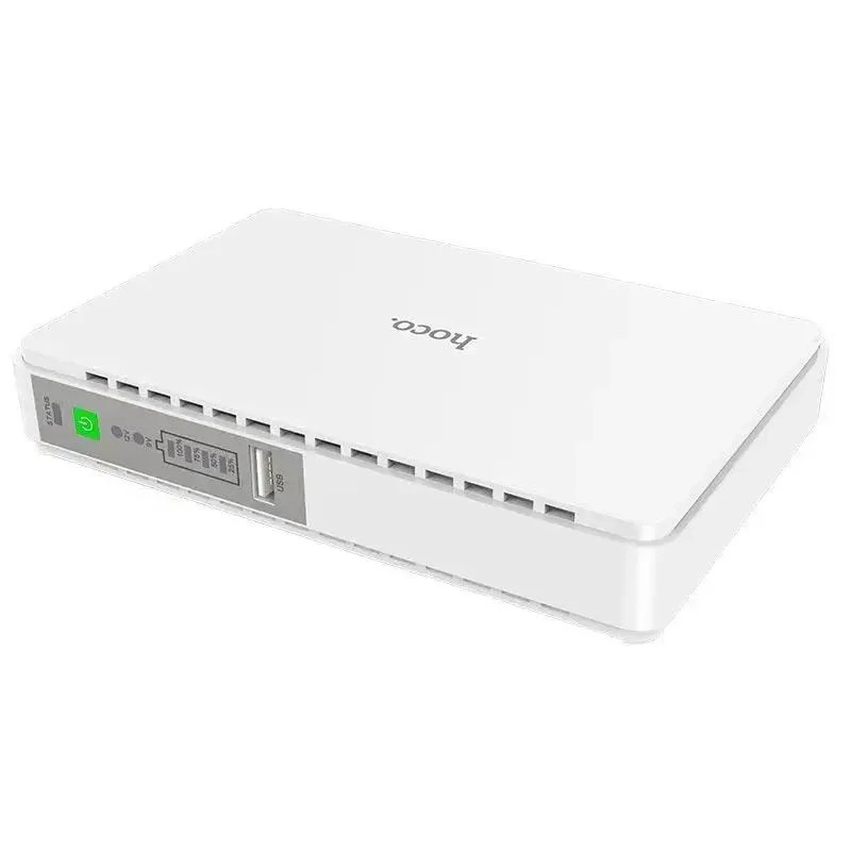 Источник бесперебойного питания Hoco DB25 Plus Smart Mini UPS для роутеров 5V/9V/12V 10000 mAh White