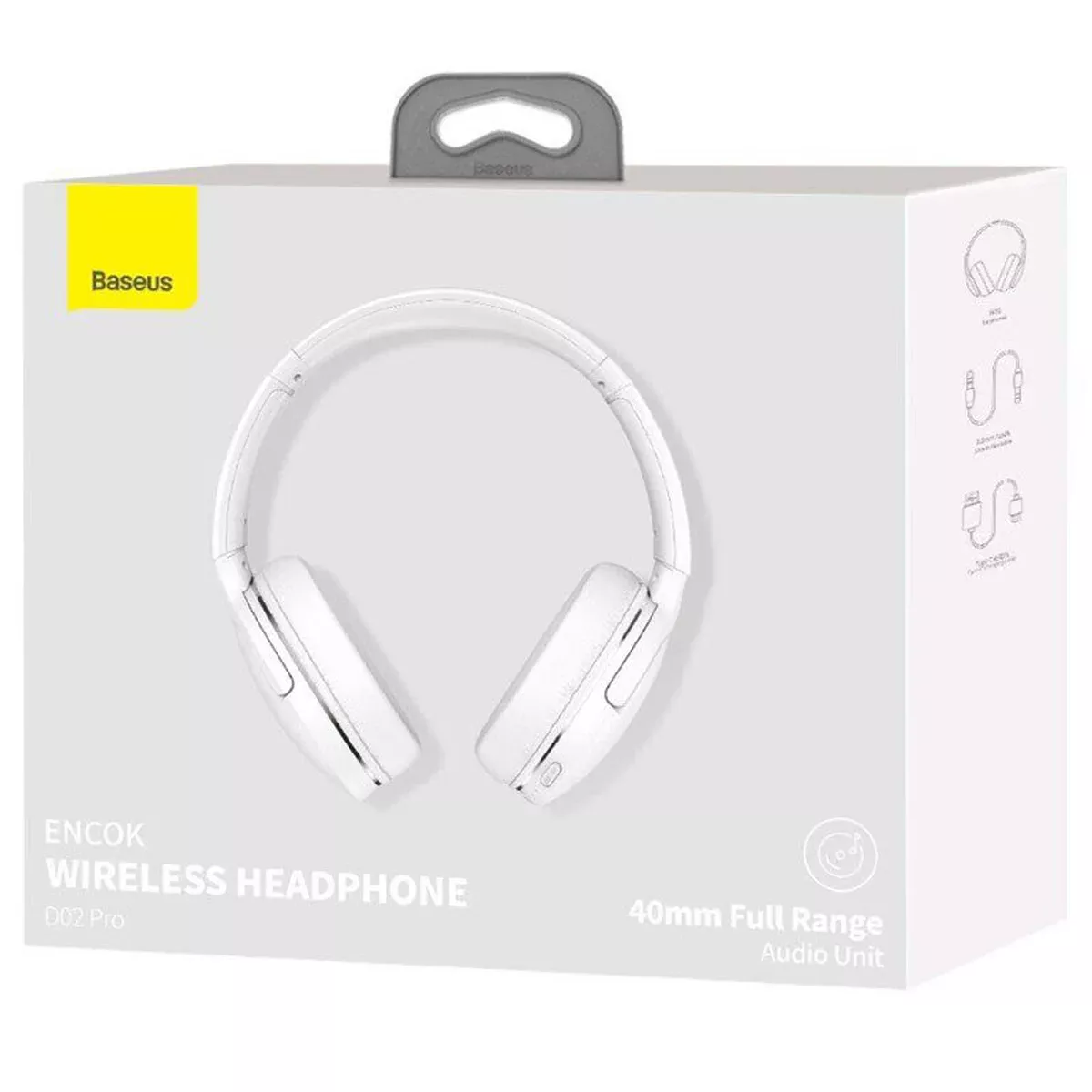 Накладные беспроводные наушники Baseus Encok Wireless headphone D02 Pro (NGTD01030) White