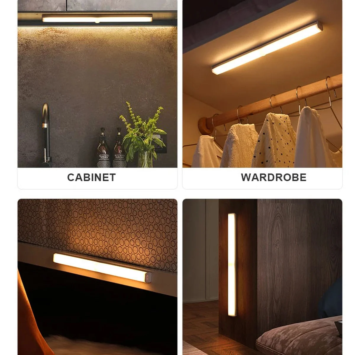 Сенсорный светильник LED с датчиком движения MZ-CT-902 (220*22.8*18.6mm) Warm light