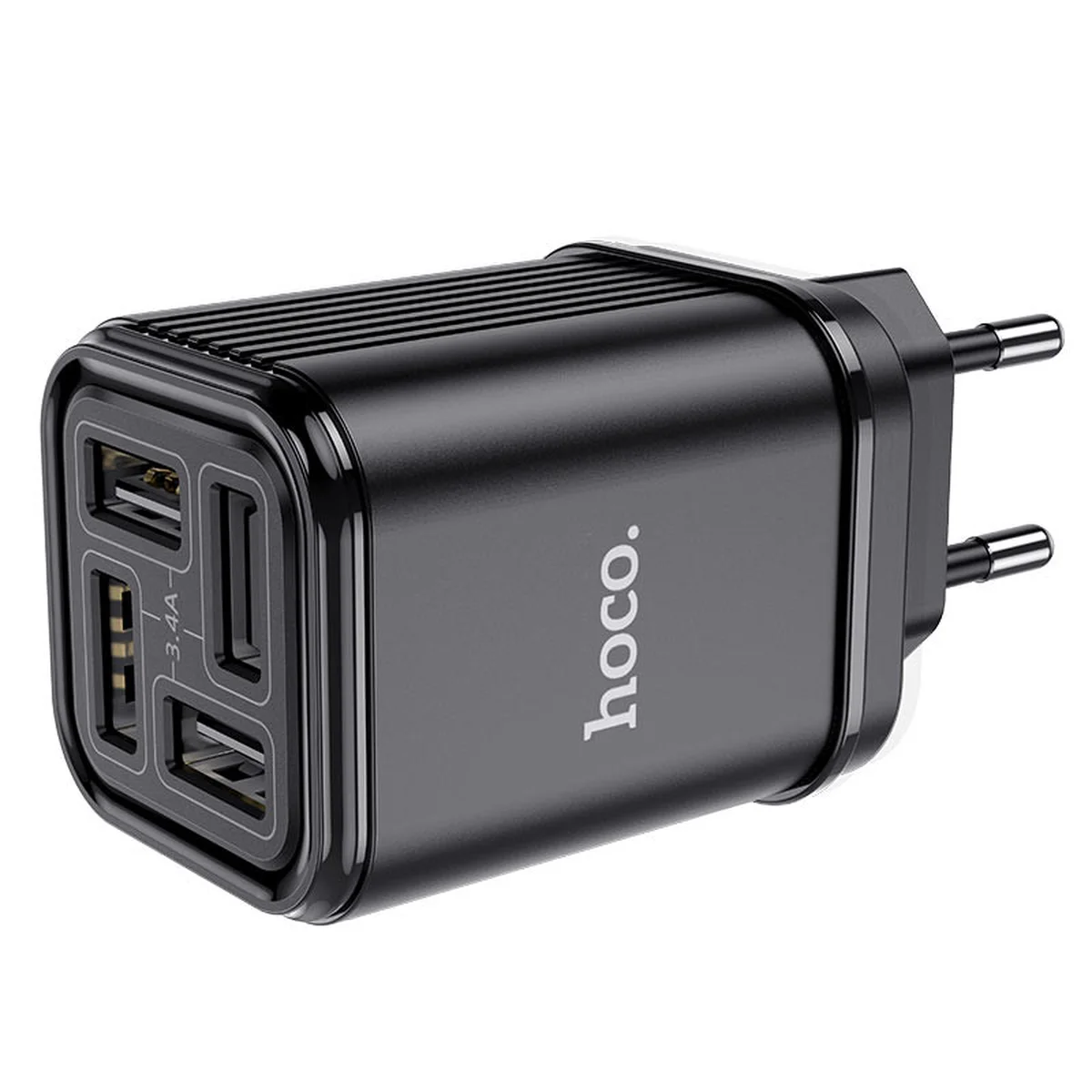 СЗУ HOCO C84A Resolute four-port charger (EU) Черный