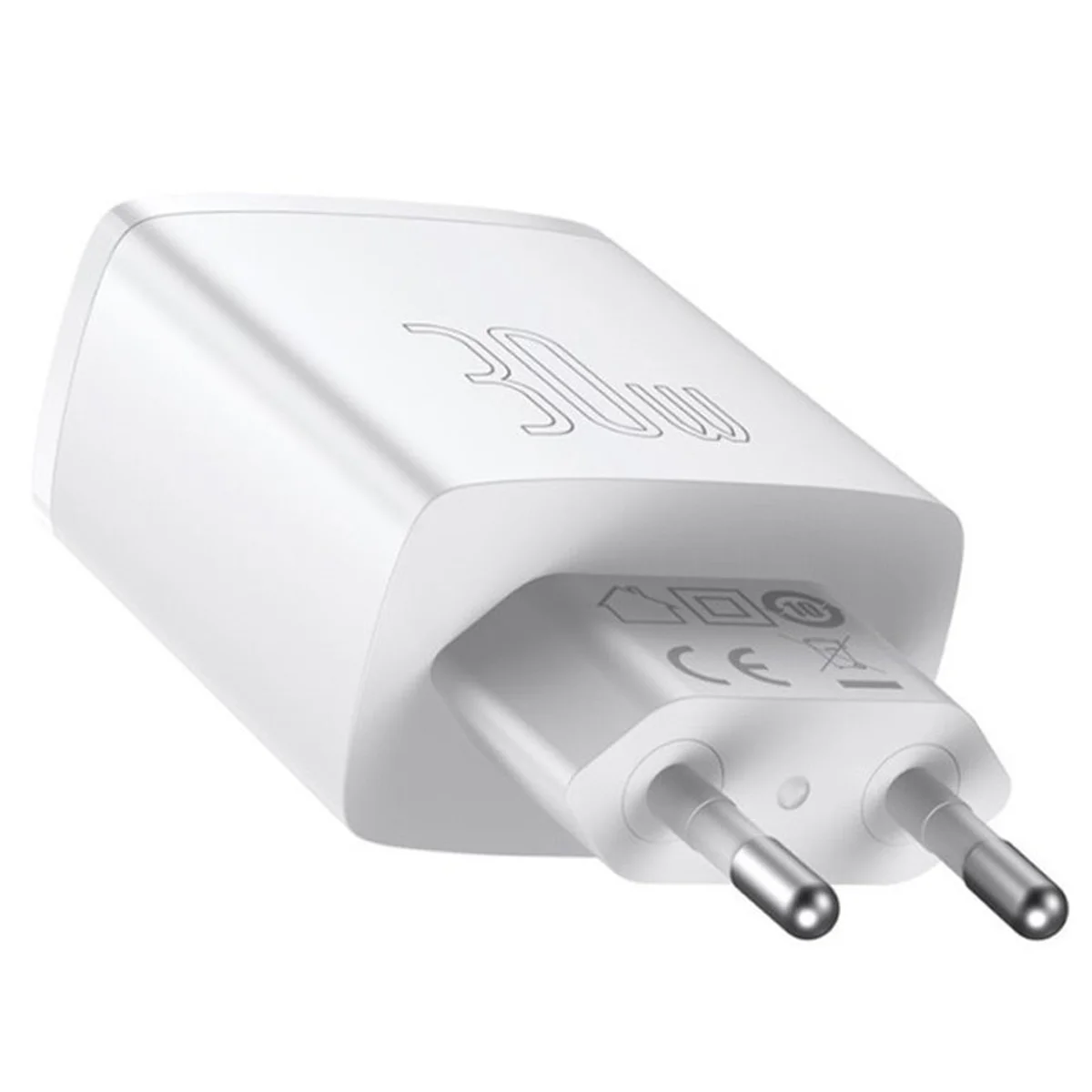 СЗУ Baseus Compact Quick Charger 30W QC+ PD (1Type-C + 2USB) (CCXJ-E) Білий