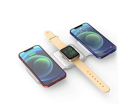 БЗУ WIWU M6 3 in 1 Wireless Charger White