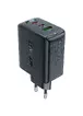 СЗУ Acefast A41 PD65W GaN (2*USB-C+USB-A) Black