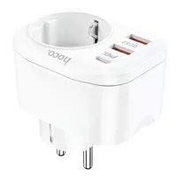 СЗУ Hoco NS3 Multifunctional PD20W (2USB/1Type-C/1xSocket) White