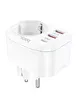СЗУ Hoco NS3 Multifunctional PD20W (2USB/1Type-C/1xSocket) White