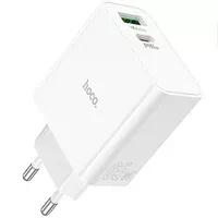 СЗУ Hoco C113A Awesome PD65W (1USB/1Type-C) White