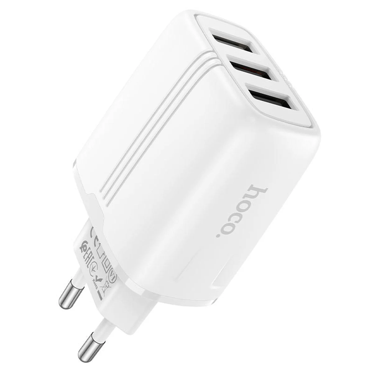 СЗУ Hoco N15 (3USB/2.4A/17W) Белый