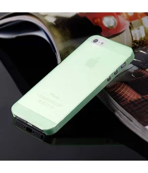 Ультратонкий чехол "Ultrathin 0.3mm" зеленый для iPhone 5/5S/SE Ультратонкий чехол "Ultrathin 0.3mm" зеленый для iPhone 5/5S/SE