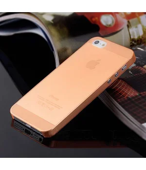 Ультратонкий чохол "Ultrathin 0.3mm" помаранчевий для iPhone 5 / 5S / SE
