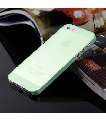 Ультратонкий чохол "Ultrathin 0.3mm" зелений для iPhone 5 / 5S / SE