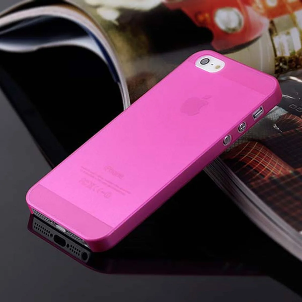 Ультратонкий чехол "Ultrathin 0.3mm" розовый для iPhone 5/5S/SE