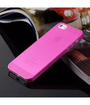 Ультратонкий чехол "Ultrathin 0.3mm" розовый для iPhone 5/5S/SE Ультратонкий чехол "Ultrathin 0.3mm" розовый для iPhone 5/5S/SE