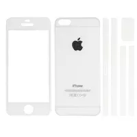 Переднее+заднее белое стекло для iPhone 5/5S/SE