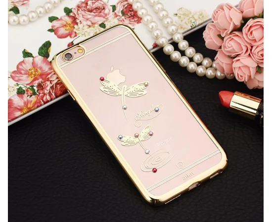 Чохол aikn "Стрекоза" пластиковий для iPhone 6 / 6S золотий