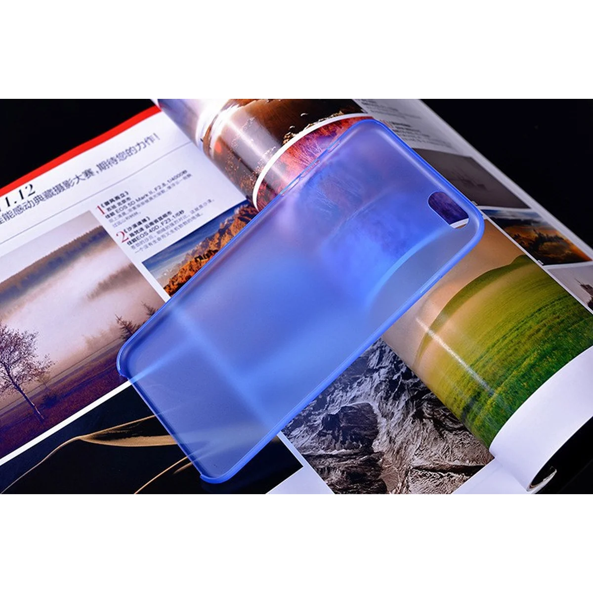 Ультратонкий чехол "Ultrathin 0.3mm" синий для iPhone 6/6S