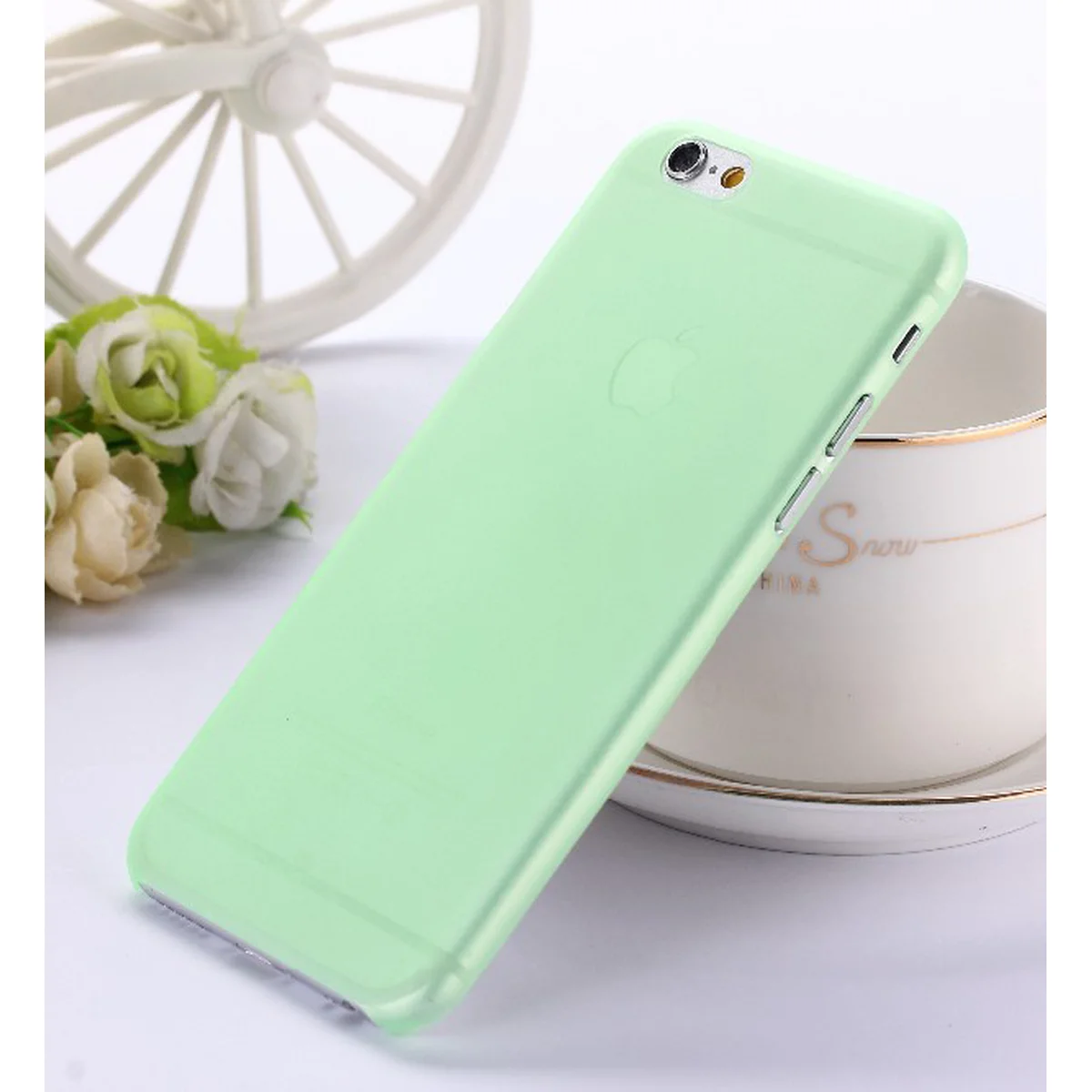 Ультратонкий чехол "Ultrathin 0.3mm" зеленый для iPhone 6/6S