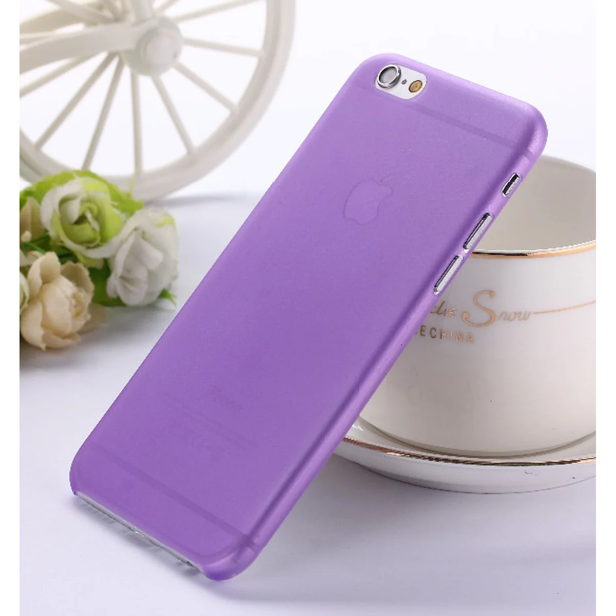 Ультратонкий чехол "Ultrathin 0.3mm" фиолетовый для iPhone 6/6S