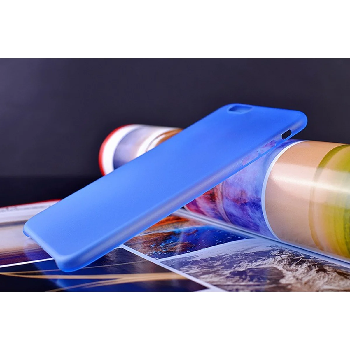 Ультратонкий чехол "Ultrathin 0.3mm" синий для iPhone 6/6S