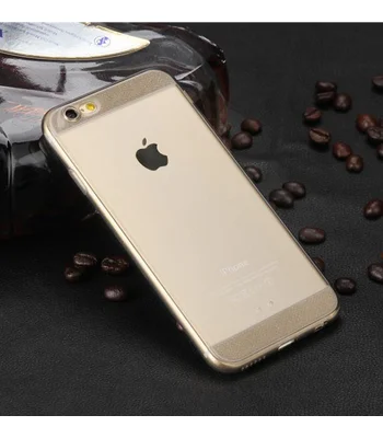 Чехол с блестками серый силиконовый для iPhone 6 Plus/6S Plus