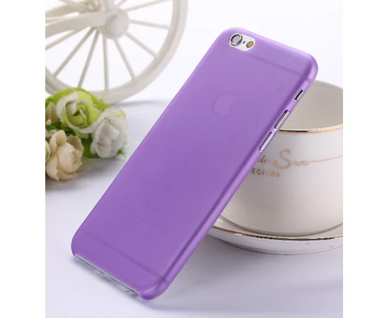 Ультратонкий чехол "Ultrathin 0.3mm" фиолетовый для iPhone 6/6S
