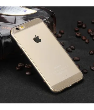 Чехол с блестками серый силиконовый для iPhone 6 Plus/6S Plus