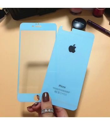 Переднє + заднє бірюзове скло для iPhone 6 / 6S