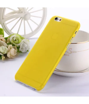 Ультратонкий чохол "Ultrathin 0.3mm" жовтий iPhone 6/6S