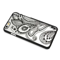 Чехол "Узор" пластиковый для iPhone 6 Plus/6S Plus черный