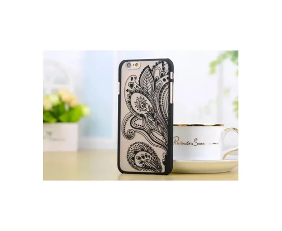 Чохол "Візерунок" пластиковий для iPhone 6 Plus / 6S Plus чорний