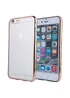 Силиконовый золотой чехол прозрачный для iPhone 6/6S